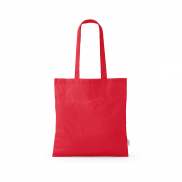 Torba na zakupy Everest bawelna z recyklingu 140 gsm Czerwony