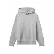 Damska bluza z kapturem Oversized - grey melange