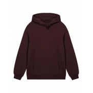 Męska bluza z kapturem Regular - maroon