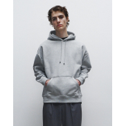 Męska bluza z kapturem Boxy - off black