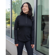 Bluza damska Treeline 1/4 Zip - black heather