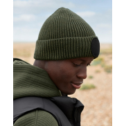 Czapka z okrągłą naszywką - olive green/black