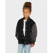 Kurtka dziecięca Originals Varsity - dark black/light oxford