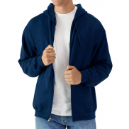 Bluza na zamek z kapturem Softstyle Midweight - navy