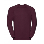 Bluza Raglan ze ściągaczem - burgundy