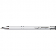 Długopis z aluminium z recyklingu - biały