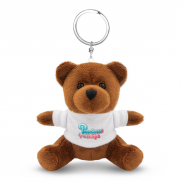 Pluszowy miś, brelok | Telmo - brązowy