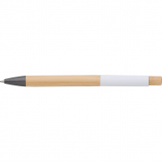 Bambusowy długopis - biały