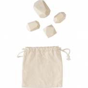 Drewniana gra zręcznościowa, 4 el. - brązowy