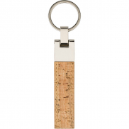Korkowy brelok do kluczy - brązowy