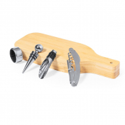 Bambusowy zestaw do wina, 4 el. - drewno