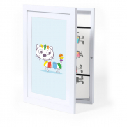 Ramka do przechowywania rysunków A4, ramka do zdjęć - biały