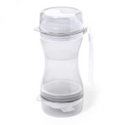 Zestaw podróżny dla psa, miski dla psa - biały