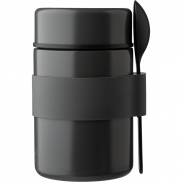 Termiczny pojemnik na żywność 460 ml z łyżeczką - szary