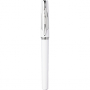 Długopis żelowy z zatyczką - biały