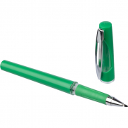 Długopis żelowy z zatyczką - zielony