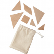 Puzzle tangram - brązowy