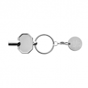 Brelok do kluczy, żeton do wózka na zakupy - srebrny