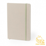 Notatnik A5 z kartonu z recyklingu i papieru z owoców - jasnobrązowy