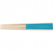 Wachlarz z bambusa - błękitny