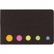 Zestaw do notatek, karteczki samoprzylepne - czarny