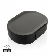 Pudełko śniadaniowe 700 ml Avira Atlas, PP z recyklingu - czarny