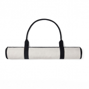 Mata plażowa VINGA Volonne AWARE™, płótno z recyklingu - czarny