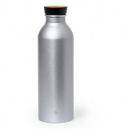 Butelka sportowa 550 ml z aluminium z recyklingu - srebrny