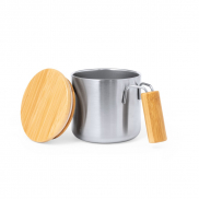 Kubek termiczny 330 ml ze stali nierdzewnej z recyklingu - srebrny