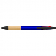 Długopis, wielokolorowy wkład, touch pen - niebieski