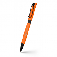 Długopis z drucianym klipem | Amara - pomarańczowy