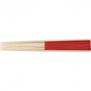 Wachlarz z bambusa - czerwony