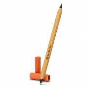 Bambusowy długopis 2 w 1, 'wieczny' ołówek | Mikayla - pomarańczowy