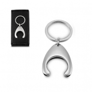 23087. Brelok - Satynowy srebrny