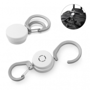 OREN. Haczyk z karabińczykiem - Biały