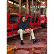 THC TALLINN. Spodnie z bawełny i elastanu - Czarny - L