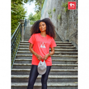 THC MOVE. T-shirt techniczny z krótkim rękawem wykonany z poliestru - Fluorescencyjny pomarańczowy - XXL