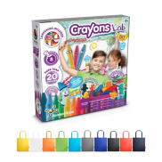 Crayon Factory Kit II. Gra edukacyjna dostarczany ze składaną torbą prezentową 190T - Czerwony
