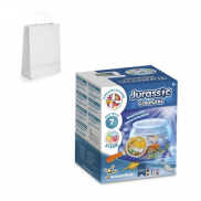 Jurassic Pets Kit III. Gra edukacyjna dostarczana z papierową torebką prezentową (90 g/m²) - Biały