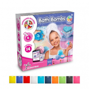Bath Bombs Kit IV. Gra edukacyjna dostarczany z torebką prezentową z włókniny (80 g/m²) - Czerwony
