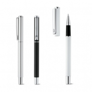 DANEY. Pióro kulkowe aluminium pochodzącego z recyklingu (100% rAL) z klipsem - Satynowy srebrny