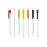 MARS. Długopis z ABS z kolorowym klipsem - Jasno zielony