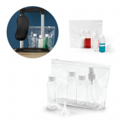 DENIRO. Hermetyczna kosmetyczka z PVC - Transparentny