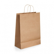 LEIA. Torba z papieru kraftowego (115 g/m²) - Naturalny