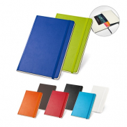 TWAIN. Notatnik A5 z kartkami w linie w kolorze kości słoniowej - Błękitny