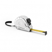 MERIBEL III. Taśma miernicza 3 m - Srebrny