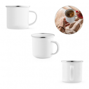 GOTZE SUB. Kubek emaliowany przeznaczony do znakowania metodą sublimacji 350 mL - Biały