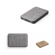 RENEWAL BATTERY. Power bank 5.000 mAh wykonany w PET pochodzącego z recyklingu (100% rPET) - Szary