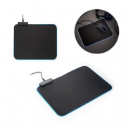 THORNE MOUSEPAD RGB. Podkładka pod mysz do gier z podświetleniem LED RGB z poliestru - Czarny