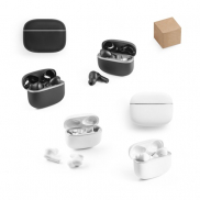 CAUBY. Bezprzewodowe słuchawki z ANC i 7 godzinami pracy baterii na ABS pochodzącego z recyklingu (100% rABS) - Biały